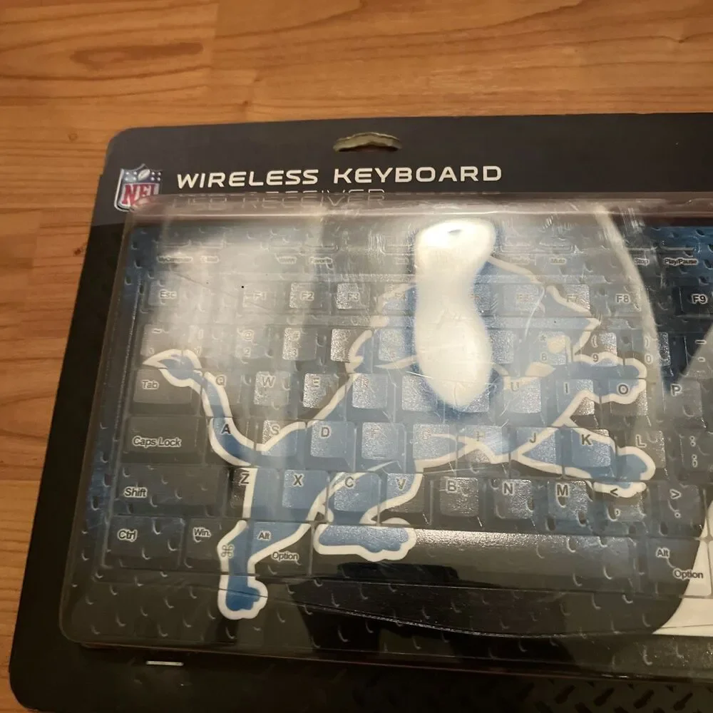 Detroit Lions Wireless Keyboard Mac PC NFL Multicolor